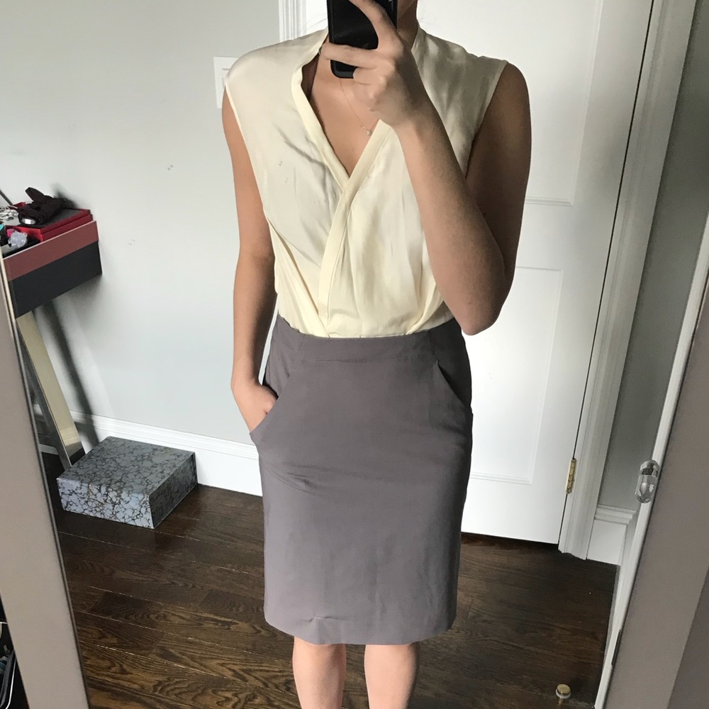 M.M. Lafleur Silk Combo Dress